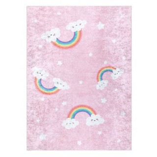 Dywany Łuszczów Dětský koberec Junior 52063.802 Rainbow pink 160x220 cm