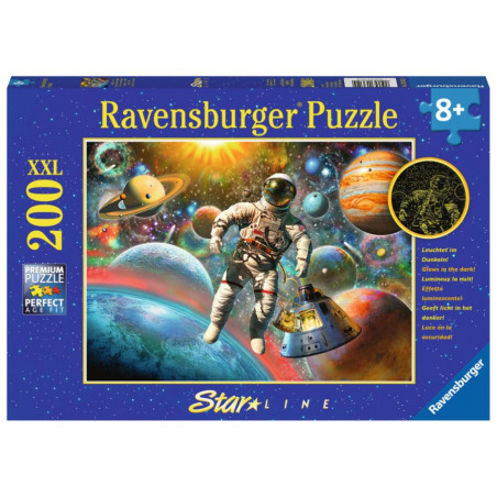 RAVENSBURGER Svítící puzzle Ve vesmíru XXL 200 dílků