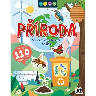 Jiri Models Naučný samolepkový sešit příroda