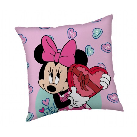 Jerry Fabrics Dětský polštářek Minnie Purple 40x40 cm