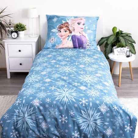 Jerry Fabrics Bavlněné dětské povlečení Frozen White Snowflake 140x200, 70x90 cm Jerry Fabrics Bavlněné dětské povlečení Frozen White Snowflake 140x200, 70x90 cm