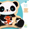 DJECO Dřevěné puzzle Puzzlo Panda DJECO Dřevěné puzzle Puzzlo Panda
