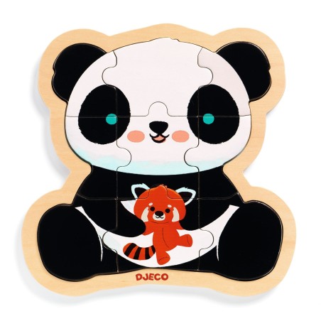 DJECO Dřevěné puzzle Puzzlo Panda DJECO Dřevěné puzzle Puzzlo Panda