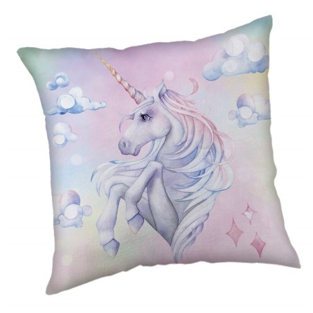 Jerry Fabrics Dětský polštářek Unicorn Rainbow 40x40 cm