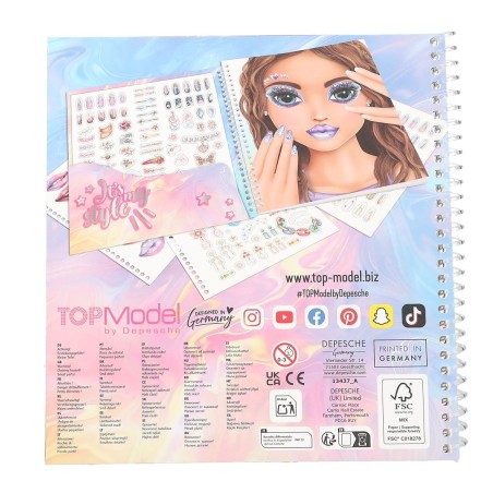 Top Model Kreativní sešit Style Me Stickers Top Model Kreativní sešit Style Me Stickers