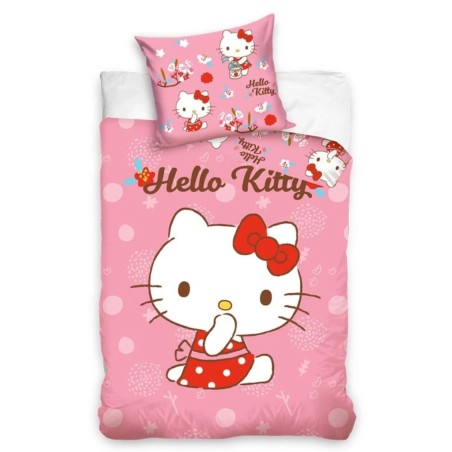 Carbotex Povlečení do postýlky Hello Kitty Malá Mlsalka 100x135, 40x60 cm