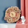 RoboTime 3D dřevěné mechanické puzzle Hodiny s kalendářem
