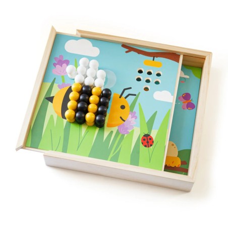 Bigjigs Toys Dřevěná mozaika Zahrádka Bigjigs Toys Dřevěná mozaika Zahrádka