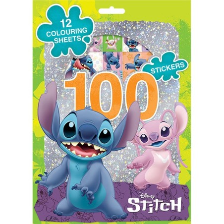 Jiri Models 100 samolepek s omalovánkovými listy Lilo & Stitch