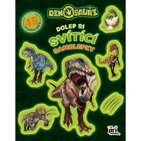 Jiri Models Dolep si svítící samolepky Dinosauři