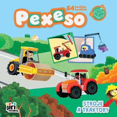 Jiri Models Pexeso v sešitu Stroje a traktory