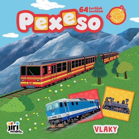 Jiri Models Pexeso v sešitu Vlaky