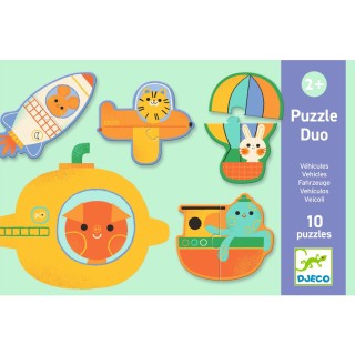 DJECO Duo puzzle Dopravní prostředky