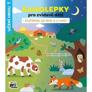 Jiri Models Samolepky pro zvídavé děti Zvířata ve dne a v noci