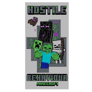 Jerry Fabrics Dětská osuška Minecraft Hostile Behaviour 70x140 cm