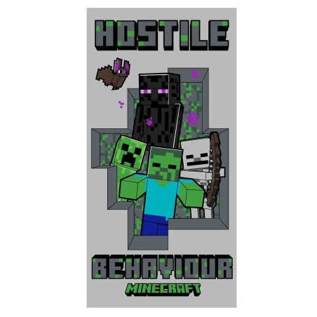 Jerry Fabrics Dětská osuška Minecraft Hostile Behaviour 70x140 cm