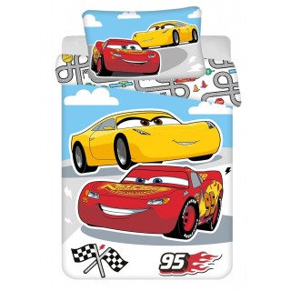 Jerry Fabrics Disney povlečení do postýlky Cars Road baby 100x135, 40x60 cm