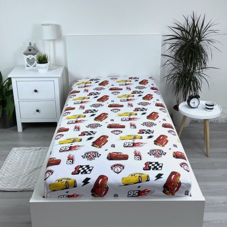 Jerry Fabrics Dětské prostěradlo Cars 3 McQueen 90x200x25 cm Jerry Fabrics Dětské prostěradlo Cars 3 McQueen 90x200x25 cm