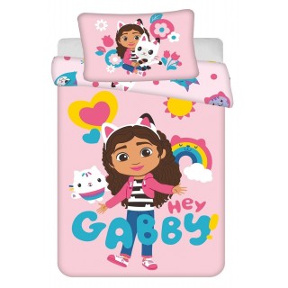 Jerry Fabrics Dětské povlečení do postýlky Gabbys Dollhouse baby 100x135, 40x60 cm