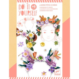 DJECO DIY Kreativní sada výroba čelenek Flower friends