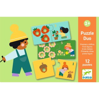 DJECO Duo puzzle První čísla