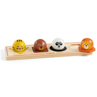 DJECO Dřevěné puzzle Ball'n'Co