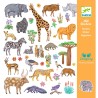 DJECO Samolepky Africká zvířata DJECO Samolepky Africká zvířata