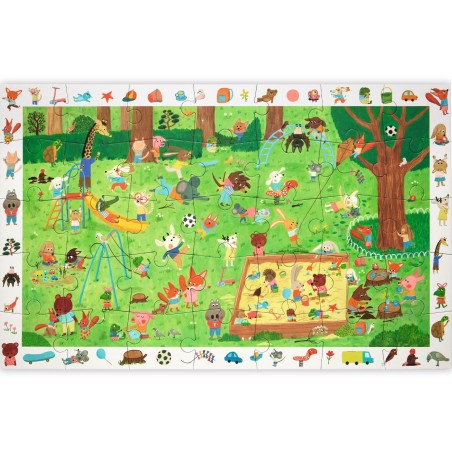 DJECO Vyhledávací puzzle Malí přátelé v parku 35 dílků DJECO Vyhledávací puzzle Malí přátelé v parku 35 dílků