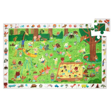 DJECO Vyhledávací puzzle Malí přátelé v parku 35 dílků DJECO Vyhledávací puzzle Malí přátelé v parku 35 dílků
