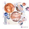 Inspio Dětská samolepka na zeď Vesmír s hvězdami Inspio Dětská samolepka na zeď Vesmír s hvězdami