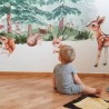 Inspio Dětská samolepka na zeď Les plný zvířat Inspio Dětská samolepka na zeď Les plný zvířat