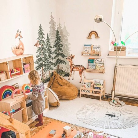 Inspio Dětská samolepka na zeď Les plný zvířat Inspio Dětská samolepka na zeď Les plný zvířat
