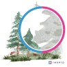 Inspio Dětská samolepka na zeď Les plný zvířat Inspio Dětská samolepka na zeď Les plný zvířat
