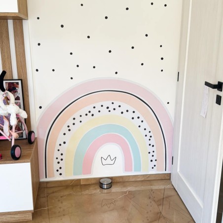 Inspio Dětská samolepka na zeď Duha se jménem pro malou princeznu Inspio Dětská samolepka na zeď Duha se jménem pro malou princeznu