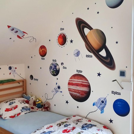 Inspio Dětská samolepka na zeď Vesmír Inspio Dětská samolepka na zeď Vesmír