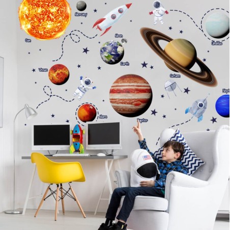 Inspio Dětská samolepka na zeď Vesmír Inspio Dětská samolepka na zeď Vesmír