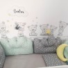 Inspio Dětská samolepka na zeď Medvídci nad postýlku Inspio Dětská samolepka na zeď Medvídci nad postýlku