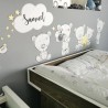 Inspio Dětská samolepka na zeď Medvídci nad postýlku Inspio Dětská samolepka na zeď Medvídci nad postýlku
