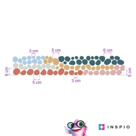 Inspio Dětská samolepka na zeď Barevné skvrny Inspio Dětská samolepka na zeď Barevné skvrny