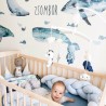 Inspio Dětská samolepka na zeď Velryby Inspio Dětská samolepka na zeď Velryby