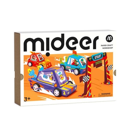 MiDeer Tvoření z papíru Závodní auta MiDeer Tvoření z papíru Závodní auta