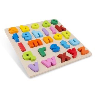 New Classic Toys Dřevěné vkládací puzzle malá abeceda