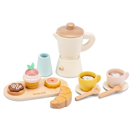 Woet by New Classic Toys Dřevěná sada na kávu Woet by New Classic Toys Dřevěná sada na kávu