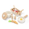 Woet by New Classic Toys Dřevěná sada pánve, pekáče a hrnce Woet by New Classic Toys Dřevěná sada pánve, pekáče a hrnce