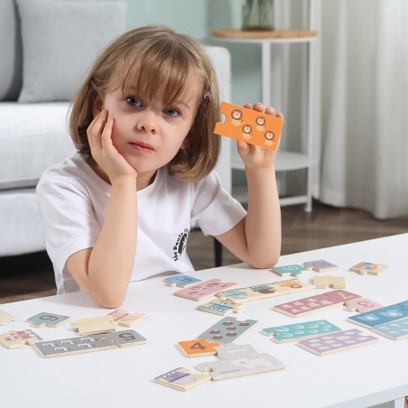 PolarB Dřevěné číselné puzzle PolarB Dřevěné číselné puzzle