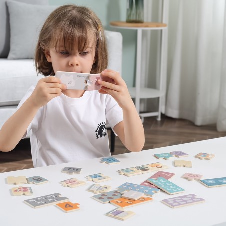 PolarB Dřevěné číselné puzzle PolarB Dřevěné číselné puzzle