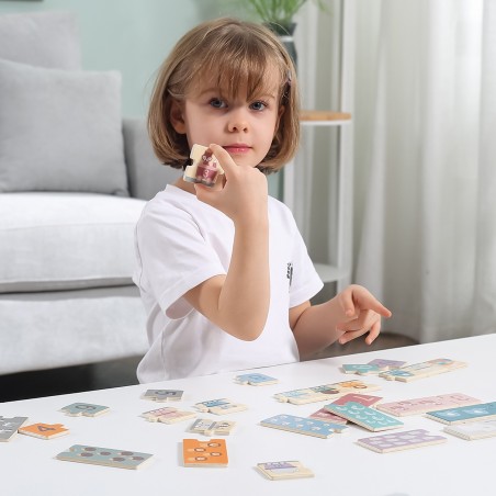 PolarB Dřevěné číselné puzzle PolarB Dřevěné číselné puzzle