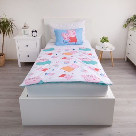 Jerry Fabrics Dětské povlečení do postýlky Peppa Pig 215 baby 100x135, 40x60 cm Jerry Fabrics Dětské povlečení do postýlky Peppa Pig 215 baby 100x135, 40x60 cm
