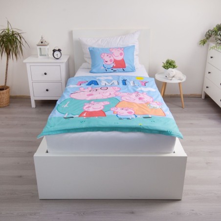 Jerry Fabrics Dětské povlečení do postýlky Peppa Pig 215 baby 100x135, 40x60 cm Jerry Fabrics Dětské povlečení do postýlky Peppa Pig 215 baby 100x135, 40x60 cm