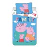 Jerry Fabrics Dětské povlečení do postýlky Peppa Pig 215 baby 100x135, 40x60 cm Jerry Fabrics Dětské povlečení do postýlky Peppa Pig 215 baby 100x135, 40x60 cm